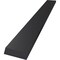Ekena Millwork 2 1/2"W x 22"D Hidden Floating Steel Heavy Duty Bracket, Powder Coated Black BKTM02X22HFPBL - alternate 2